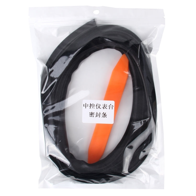 1.5m Car Instrument Desk Decorative Strip Rubber Chrome Decoration Strip  Seal, 1.5m