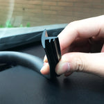 1.5m Car Instrument Desk Decorative Strip Rubber Chrome Decoration Strip  Seal, 1.5m