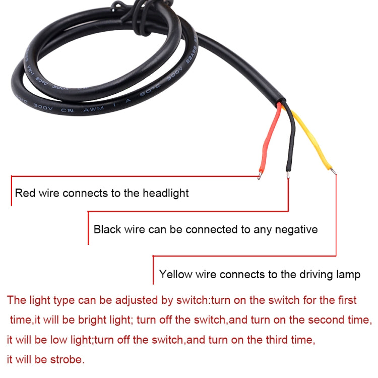 Motorcycle 30W DC 12V-85V LED Headlight Lens Built-in Whirlwind Double Aperture Angle Eyes + Devil Eye, Red Light (Whirlwind), Blue Light (Whirlwind)