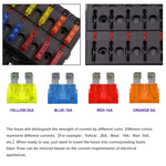 1 in 6 Out Fuse Box PC Terminal Block Fuse Holder Kits with LED Warning Indicator for Auto Car Truck Boat, 1 in 6 Out (PC Terminal Block)