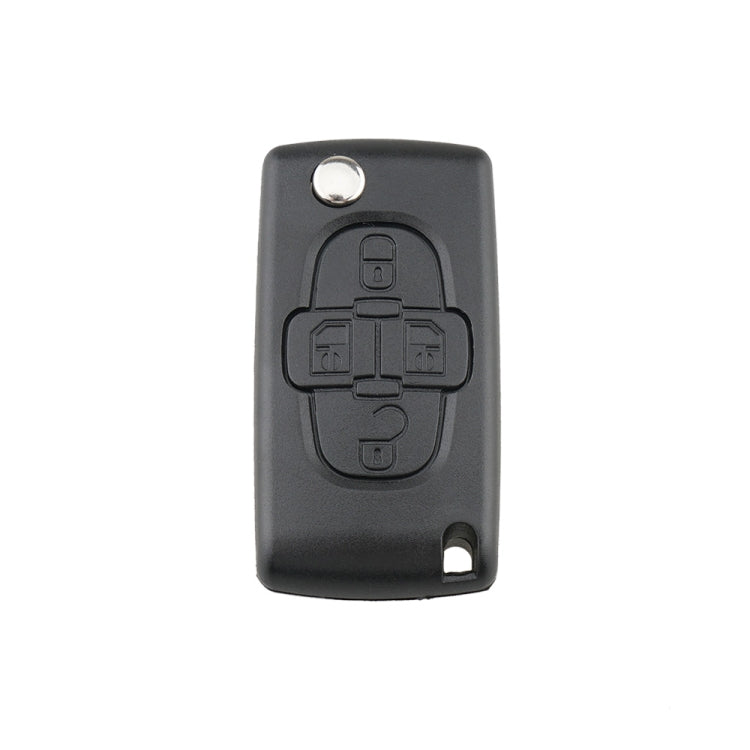 For CITROEN C8 / PEUGEOT 1007 Car Keys Replacement 4 Buttons Car Key Case with Grooved, without Holder, For CITROEN C8 / PEUGEOT 1007