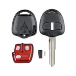 For MITSUBISHI 2 Buttons Intelligent Remote Control Car Key with 46 Chip & Battery & Right Slot, Frequency: 433MHz, For MITSUBISHI(Right)