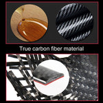 Car Carbon Fiber Steering Wheel Middle Frame Decorative Sticker for Volkswagen Touareg, Steering Wheel Middle Frame