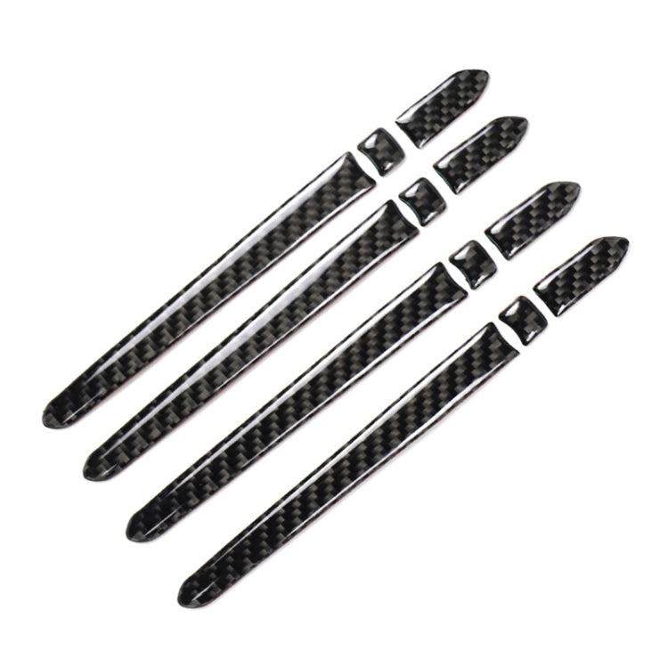 Car Carbon Fiber Outside Door Handle Decorative Sticker for Cadillac XT5 2016-2017, Outside Door Handle