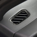 2 PCS Carbon Fiber Car Left and Right Air Outlet Panel Decorative Sticker for Porsche Macan, Left and Right Air Outlet