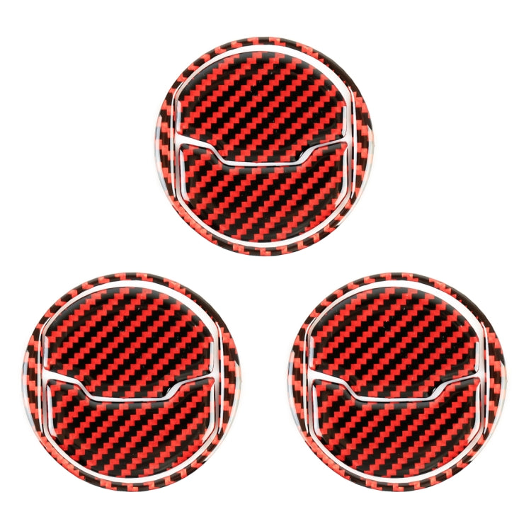 9 in 1 Car Carbon Fiber Central Air Outlet Frame Decorative Sticker for Ford Mustang 2015-2020, Central Air Outlet Frame