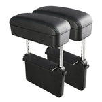 2 PCS Universal Car PU Leather Wrapped Armrest Box Cushion Car Armrest Box Mat with Storage Box, 2pcs(Black), 2pcs (Black Red), 2pcs(Black White), 2pcs(Beige), 2pcs(Brown)