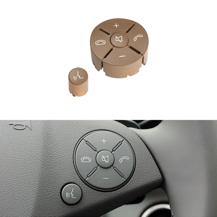 Car Right Side Steering Wheel Switch Buttons Panel for Mercedes-Benz W204 2007-2014, Left Driving, Right Side (Black), Right Side (Grey), Right Side (Beige), Right Side (Brown)