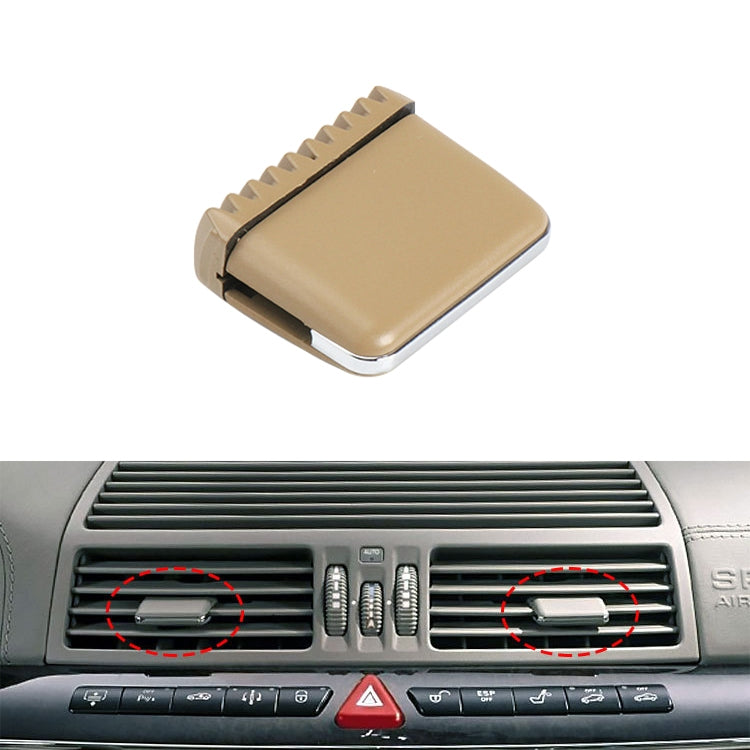 Car Left and Right Side Air Conditioning Exhaust Switch Paddle for Mercedes-Benz S Class W220 1998-2005, Left Driving, Left and Right Side (Black), Left and Right Side (Grey), Left and Right Side (Khaki), Left and Right Side (Beige)