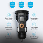 MOMAX UC16E 67W USB-C / Type-C + USB Dual Ports Car Charger, 67W