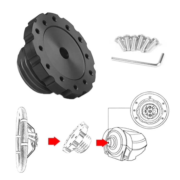 For Thrustmaster TXT300 T500TS Gaming Steering Wheel Connection Adapter, For Thrustmaster TXT300 (Black), For Thrustmaster TXT300 (Red)