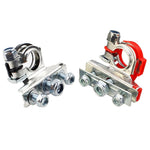 FOXSUR 1 Pair Car Automotive Battery Wire Cable Terminals Clamp Connectors Kit, Wire Cable Terminals
