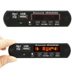 Car 12V 2x3W Audio MP3 Player Decoder Board FM Radio TF USB 3.5mm AUX, with Bluetooth / Recording Call Function / Power Amplifier / Remote Control, 12V