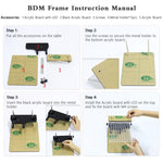 Car LED BDM Frame Holder BDM ECU Brush Test Stand with 4 Probe Pens, US Plug, BDM ECU Brush Test Stand