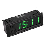 3 in 1 Car High-precision Electronic LED Luminous Clock + Thermometer + Voltmeter, 3 in 1 Green, 3 in 1 Blue, 3 in 1 Red