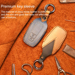 For Toyota Car Cowhide Leather Key Protective Cover Key Case, Three Keys Version, For Toyota