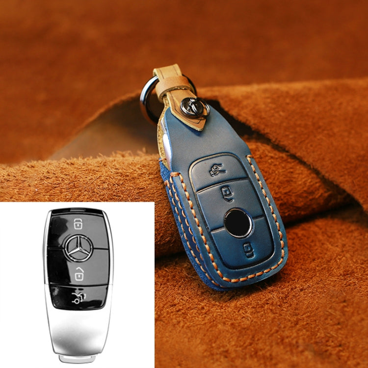 For Mercedes-Benz New Style Car Cowhide Leather Key Protective Cover Key Case, For Mercedes-Benz New Style