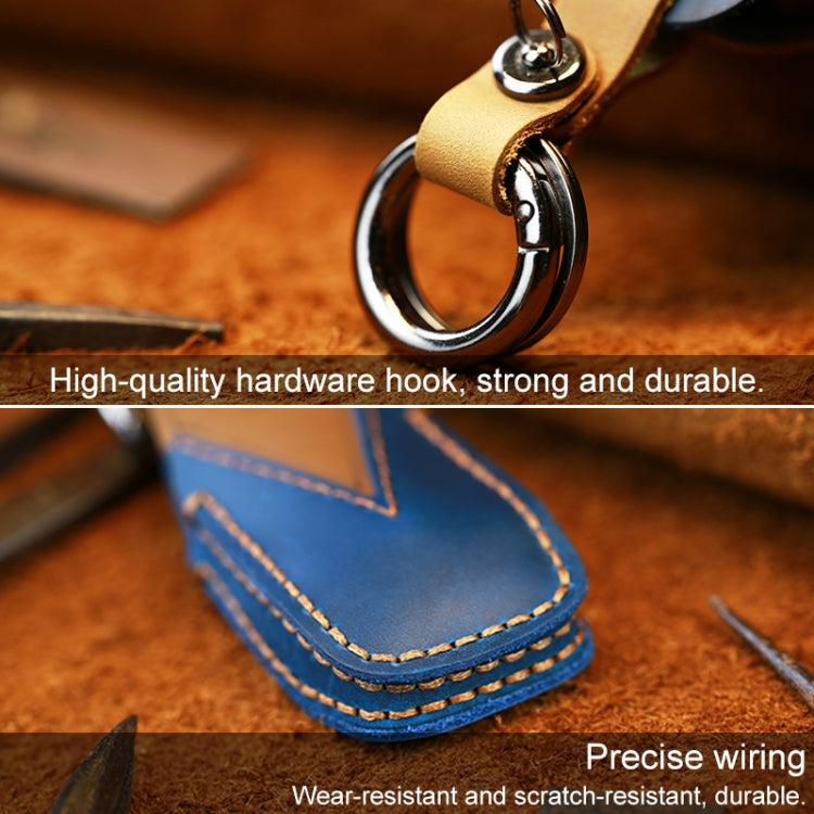 For Mercedes-Benz New Style Car Cowhide Leather Key Protective Cover Key Case, For Mercedes-Benz New Style
