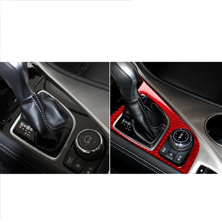 Car Carbon Fiber Gear Panel Decorative Sticker for Infiniti Q50 2014-2020, Left Drive, Gear Panel, Left Drive