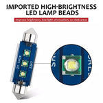 2pcs 41mm IC12V /  2.76W / 0.23A / 300LM 3LEDs SMD Car Reading Lamp Dome Light, 41mm