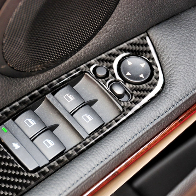 4 PCS Three Color Carbon Fiber Car Left Driving Lifting Panel Decorative Sticker with Folding for BMW E90 / 320i / 325i, Diameter: 35.8cm, Diameter: 35.8cm(Three Color)