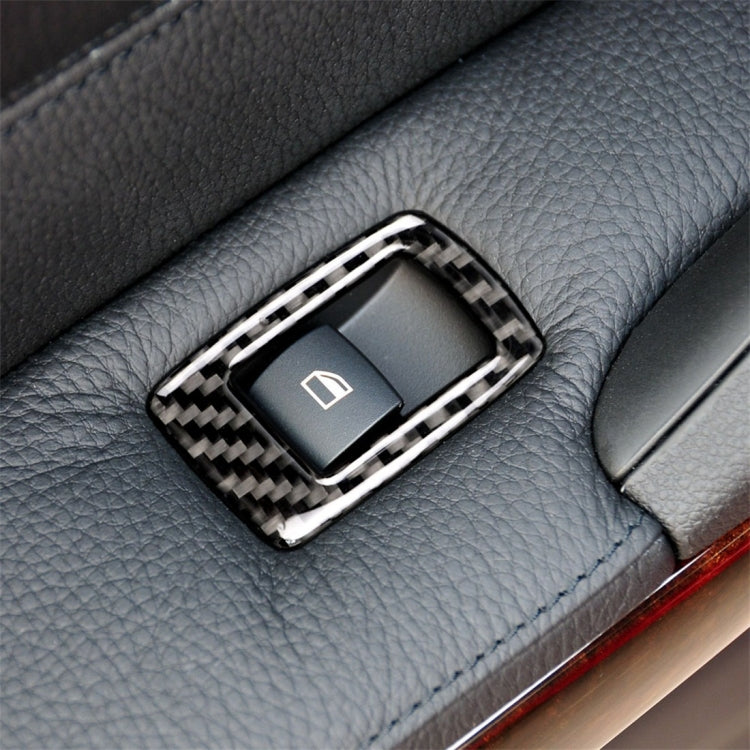 4 PCS Carbon Fiber Car Left Driving Lifting Panel Decorative Sticker with Folding for BMW E90 / 320i / 325i, Diameter: 35.8cm, Diameter: 35.8cm