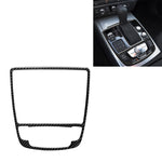 Car Carbon Fiber Gear Shift Panel Decorative Sticker for Audi A6 S6 C7 A7 S7 4G8 2012-2018, Left and Right Drive Universal, Gear Shift