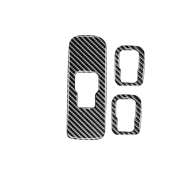 3 PCS Car Carbon Fiber Window Lifting Button Decorative Stickers for Volvo V60 2010-2017 / S60 2010-2018, Right Drive, Window Lifting Button, Right Drive