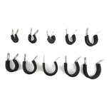 10 PCS Car Rubber Cushion Pipe Clamps Stainless Steel Clamps, Size: 3/2 inch (38mm), Size: 3/2 inch (38mm)