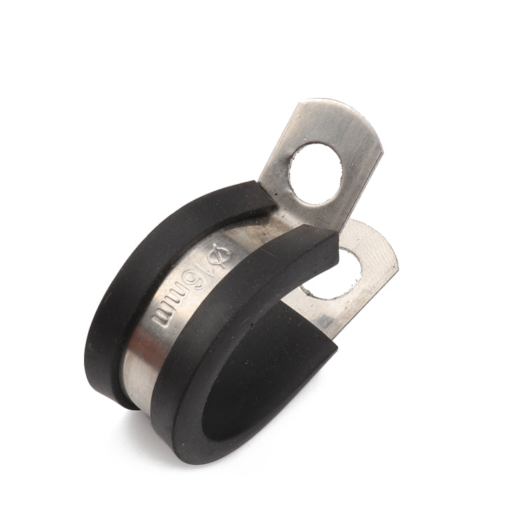 10 PCS Car Rubber Cushion Pipe Clamps Stainless Steel Clamps, Size: 7/4 inch (44mm), Size: 7/4 inch (44mm)