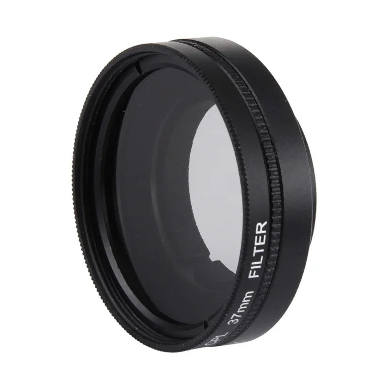 JUNESTAR for Xiaomi Xiaoyi Yi II 4K Sport Action Camera Proffesional 37mm CPL Filter + Lens Protective Cap, CPL Filter+Lens Cap