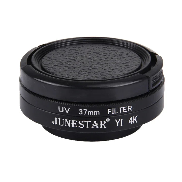 JUNESTAR for Xiaomi Xiaoyi Yi II 4K Sport Action Camera Proffesional 37mm UV Filter + Lens Protective Cap, UV Filter+Lens Cap