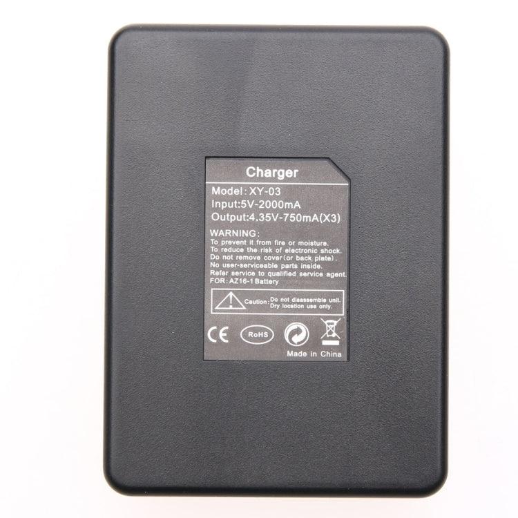 Dual Batteries Charger + Remote Control Charger with USB Cable for GoPro HERO7 Black /6 /5 (AHDBT-501), Batteries not included, Battery+Remote Control Charger