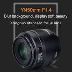 YONGNUO YN50MM F1.4C F1.4 Lens Large Aperture Auto Focus Lens for Canon, YN50mm F1.4C