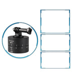 360 Degree Auto Rotation 60 Minutes Time Lapse Stabilizer Tripod Head Adapter for GoPro, 60 Minutes