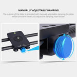 YELANGU L40T 40cm Carbon Fiber Slide Rail Track for SLR Cameras / Video Cameras, L40T 40cm