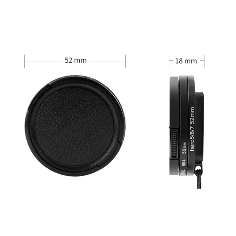 RUIGPRO for GoPro HERO 7/6 /5 Professional 52mm 10X Close-up Lens Filter with Filter Adapter Ring & Lens Cap, 10X Close-up Lens