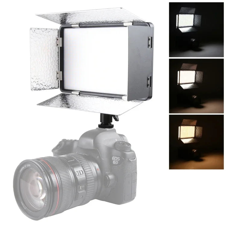 LED01 520 LEDs 4100LM Professional Vlogging Photography Video & Photo Studio Light for Canon / Nikon DSLR Cameras, 520 LED