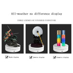 13.8cm USB Charging Smart 360 Degree Rotating Turntable Display Stand Video Shooting Props Turntable for Photography, Load 3kg