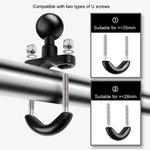 9cm Connecting Rod 20mm Ball Head Motorcycle Handlebar Fixed Mount Holder with Tripod Adapter & Screw for GoPro, Insta360, DJI and Other Action Cameras, 9.5cm Connecting Rod Holder