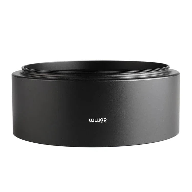86mm Thread Type Straight Tube Full Metal Lens Hood Shade for Medium Telephoto Lens, 86mm x 86mm x 40mm