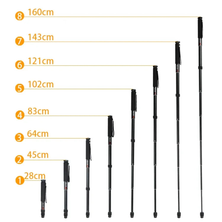 BEXIN P308 Portable Travel Outdoor DSLR Camera Aluminum Alloy Monopod Holder, P308