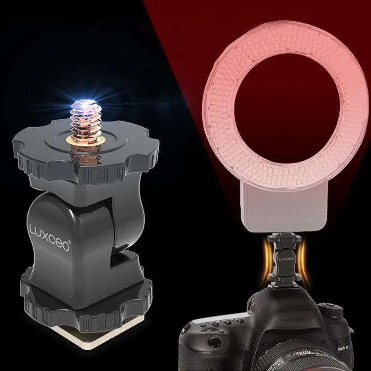 LUXCeO PA1 Camera Universal Hot Shoe Holder Damping Ball-Head Bracket, PA1