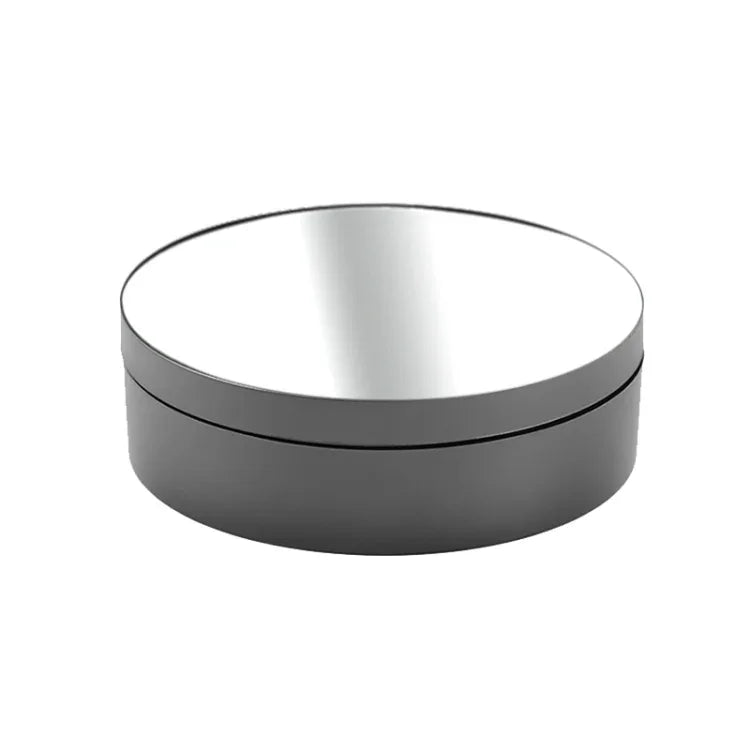 12cm 360 Degree Rotating Turntable Mirror Electric Display Stand Video Shooting Props Turntable, Load: 3kg, 12cm Mirror Black, 12cm Mirror White