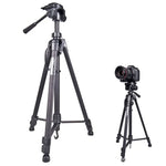 WeiFeng WT-3560 3-Section Folding Legs Live Broadcast Aluminum Alloy Tripod Mount, WT-3560