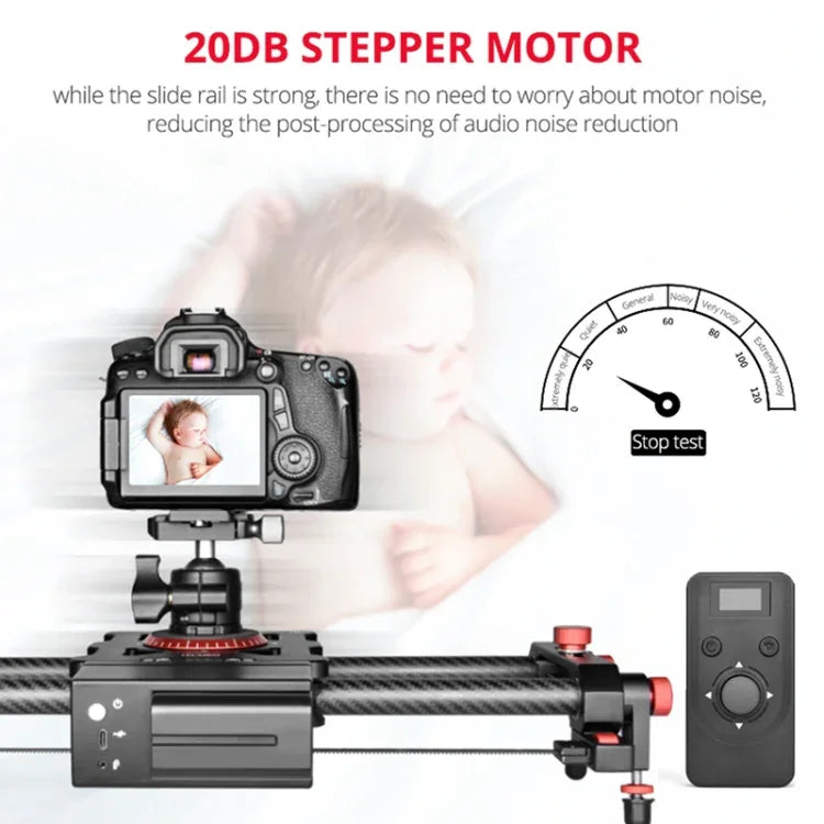 YELANGU L80TC 80cm Electrical Slide Rail Track with 2.4GHz Remote Control for SLR Cameras / Video Cameras, L80TC 80cm