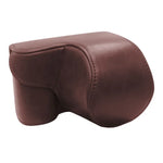 Full Body Camera PU Leather Case Bag for Sony ZV-E10, For Sony ZV-E10
