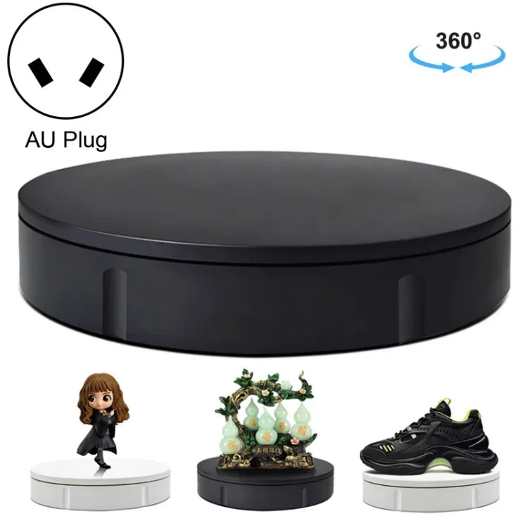 22cm Electric Rotating Display Stand Video Shooting Props Turntable, Load: 50kg, AU Plug, 22cm, AU Plug
