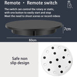 60cm Electric Rotating Display Stand Props Turntable, Load: 100kg, Plug-in Power, UK Plug, 60cm, UK Plug