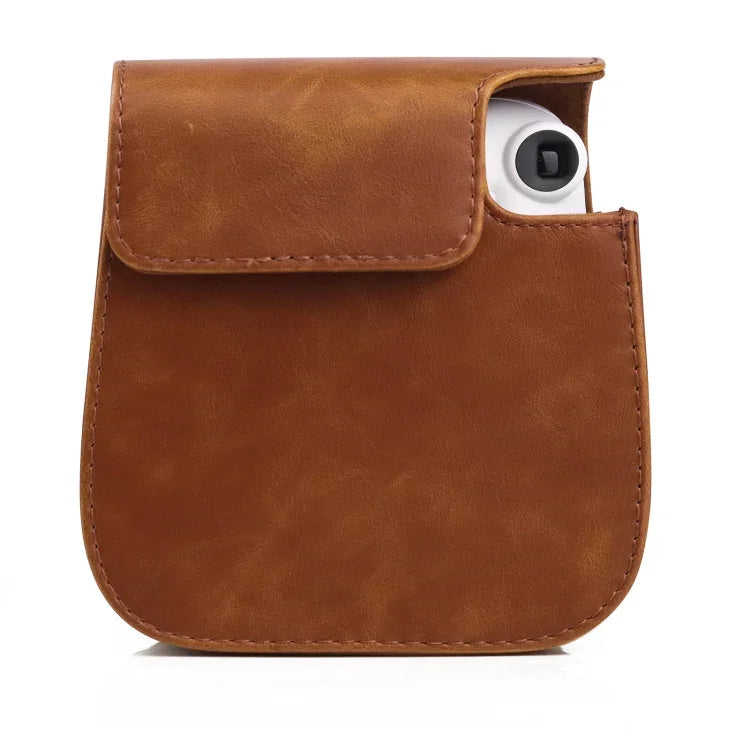 Retro Full Body Camera Leather Case Bag with Strap for FUJIFILM Instax mini 11, For FUJIFILM Instax mini 11